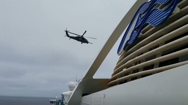 Garda Naţională din California a livrat kituri pentru teste de coronavirus navei Grand Princess