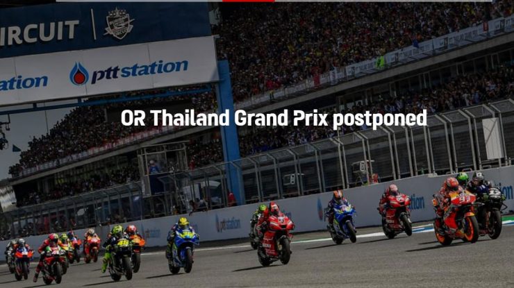 Marele Premiu al Thailandei de MotoGP, amânat din cauza epidemiei de coronavirus