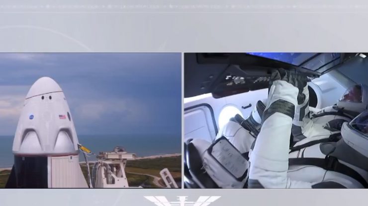 Prima lansare în spațiu a unei nave SpaceX, cu astronauți la bord, a fost amânată în ultima clipă din cauza vremii nefavorabile