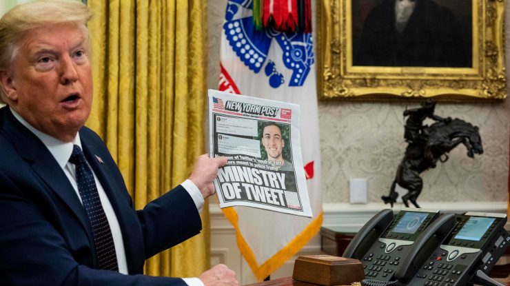 Războiul Twitter-Trump continuă: platforma a ascuns o nouă postare a președintelui, marcând-o ca fiind violentă. Despre ce era mesajul