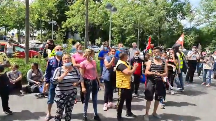 Zeci de muncitori români au protestat în orașul german Bonn faţă de abuzurile angajatorilor