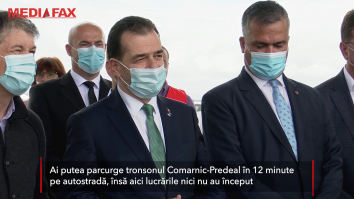Ludovic Orban, despre autostrada Comarnic - Brașov: „Vreau ca peste 6 ani să spun că toate drumurile duc la Braşov”