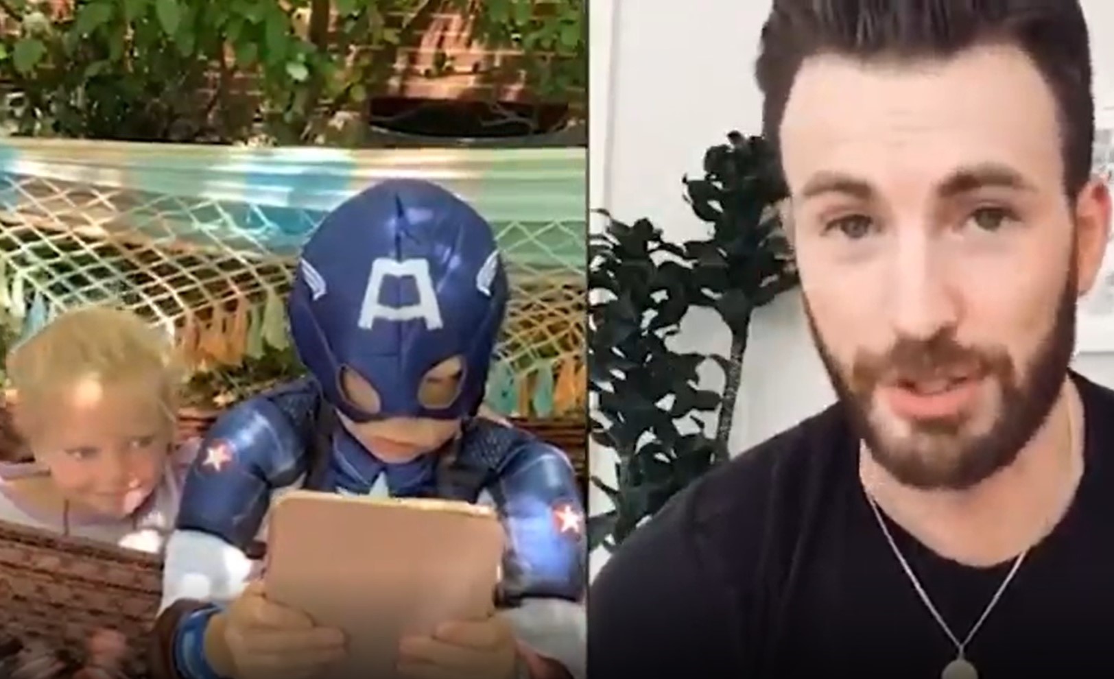 Gest impresionant al unui copil care și-a salvat sora de atacul violent al unui câine. Reacția lui Captain America