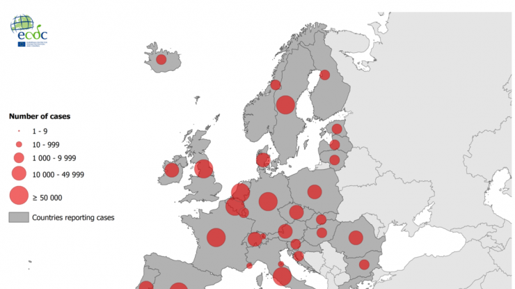 România are cea mai abruptă creștere a curbei de infectare cu Covid-19 din Europa de Est