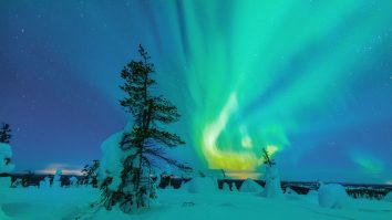 Uite imagini din spațiu cu Aurora Boreală VIDEO