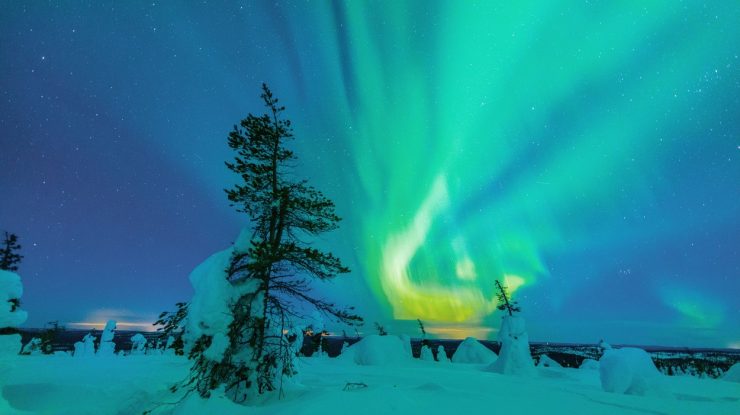 Uite imagini din spațiu cu Aurora Boreală VIDEO