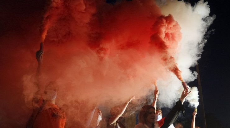 Stop cadru. Una dintre cele mai renumite fotografii de la protestele din Belarus
