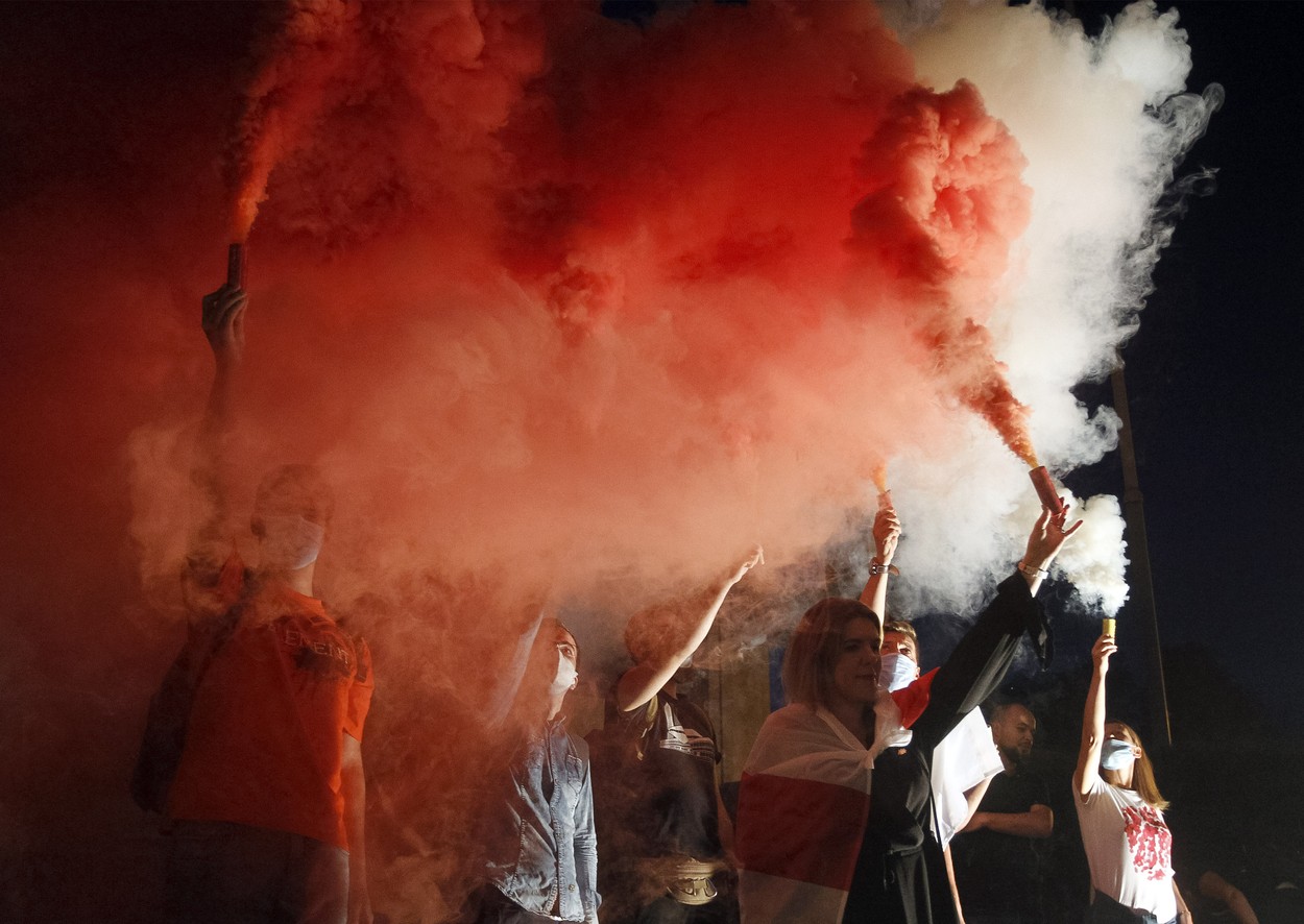 Stop cadru. Una dintre cele mai renumite fotografii de la protestele din Belarus