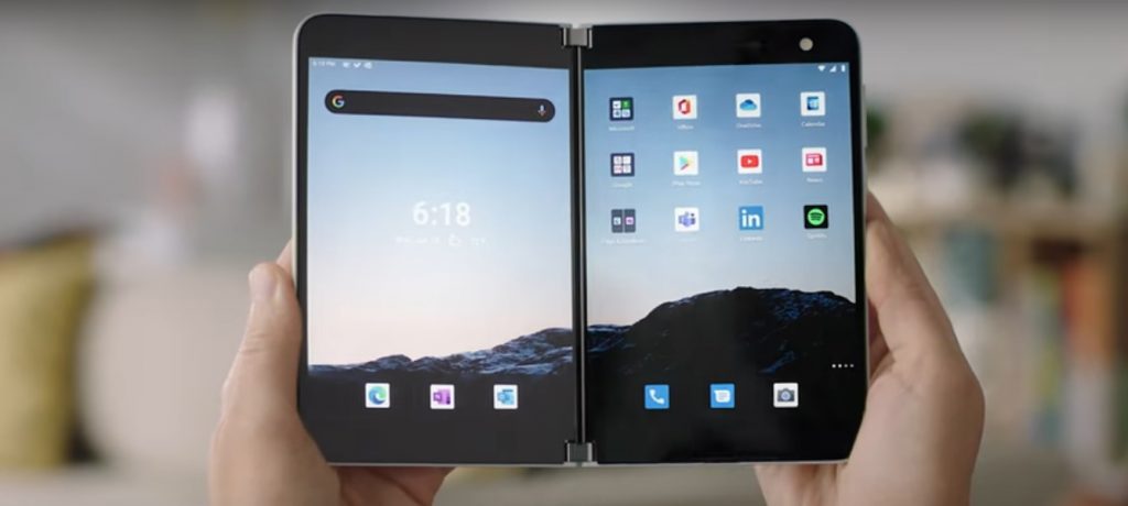 Rivalul lui Galaxy Fold. Uite telefonul cu două ecrane articulate, echipat cu Android, de la Microsoft