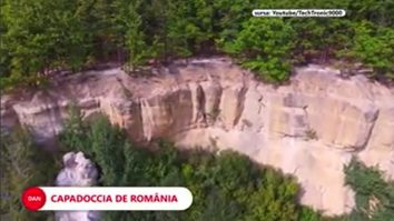 Stâncile din Grădina Zmeilor transformă zona în Capadoccia de România