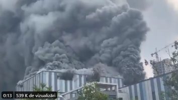 Centrul de cercetare Huawei din China, cuprins de flăcări