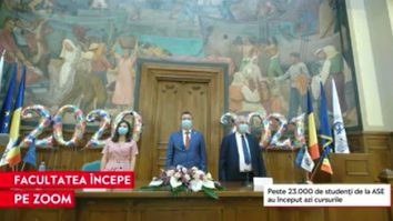 Studenții de la ASE au dat startul. Au participat la festivitatea de deschidere prin Zoom