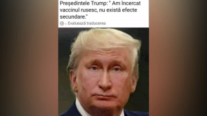 Fața lui Trump și fața lui Putin, schimbate cu ajutorul unei aplicații