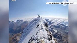 Imagini uimitoare cu o cameră 360 de grade chiar din vârful Matterhorn, surprinse de un alpinist