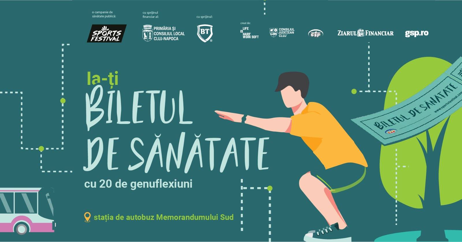 La Cluj a fost inaugurată staţia sportivă smart. Faci 20 de genuflexiuni şi primeşti un bilet gratuit