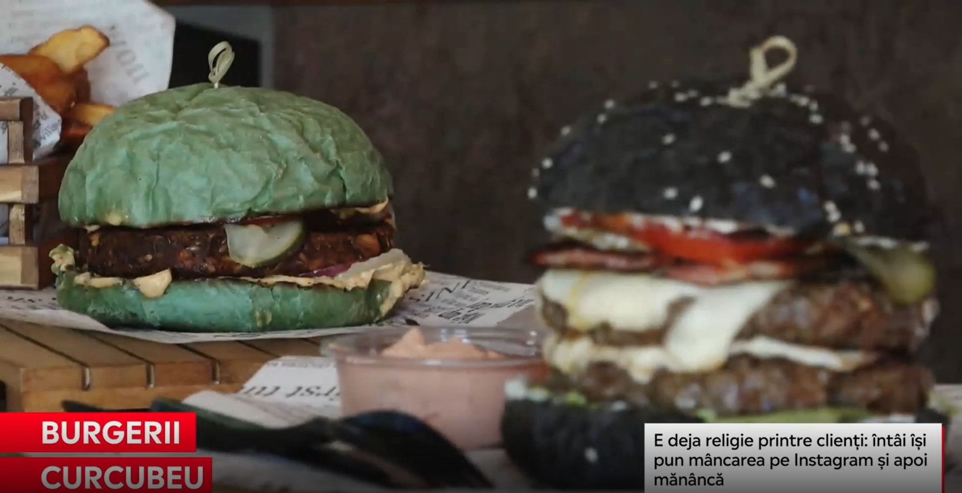 Bucuria împătimiților de Instagram: burgerii verzi sunt cei mai vânduți într-un restaurant din Cluj
