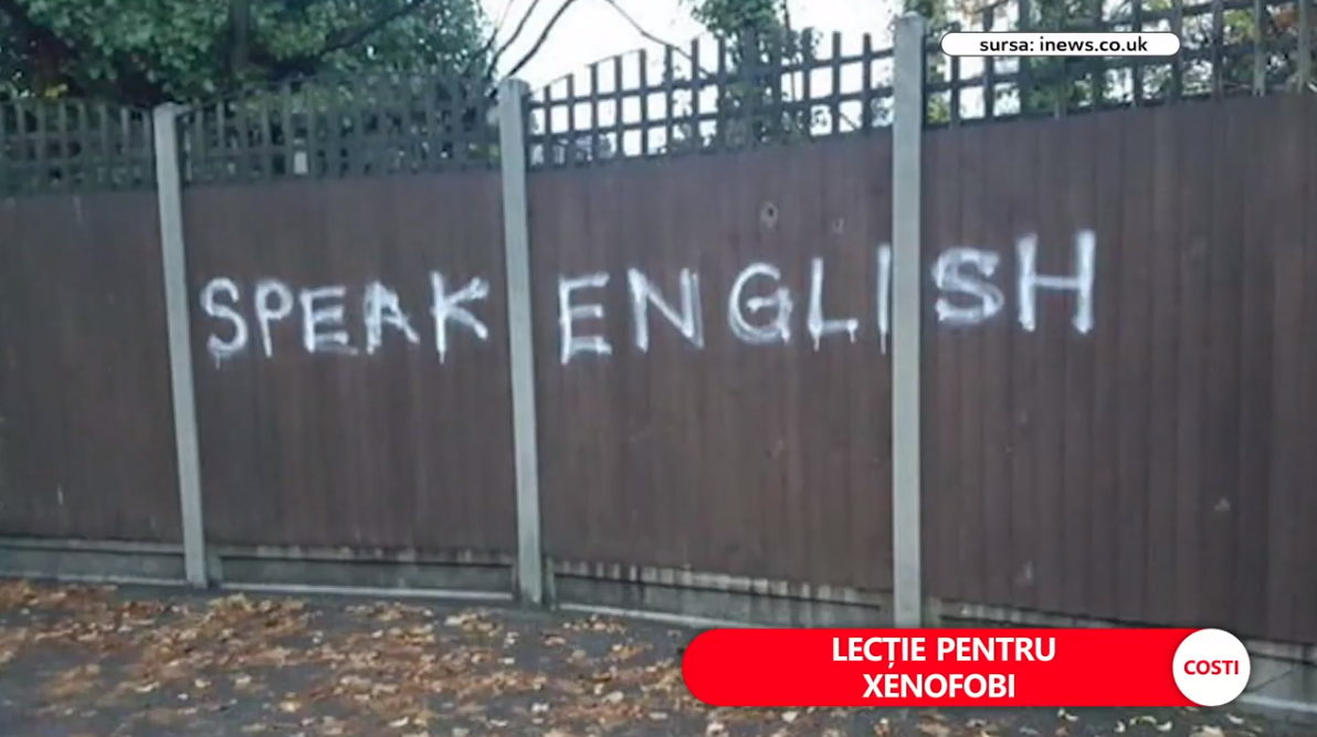 Autorul unui mesaj xenofob a primit o replică din partea comunității