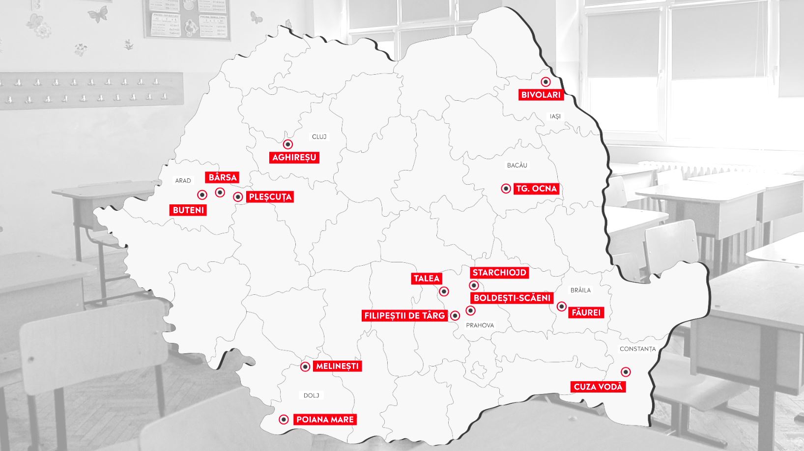 Lista orașelor unde școala poate începe în scenariul hibrid sau exclusiv online. Joi afli ce faci cu copilul tău