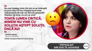 Ministrul „pepsiglas” s-a supărat: „Toată lumea critică, nimeni nu vine cu soluții!”