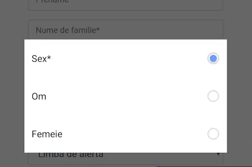 Pe site-ul unui magazin ești rugat să specifici dacă ești OM sau FEMEIE