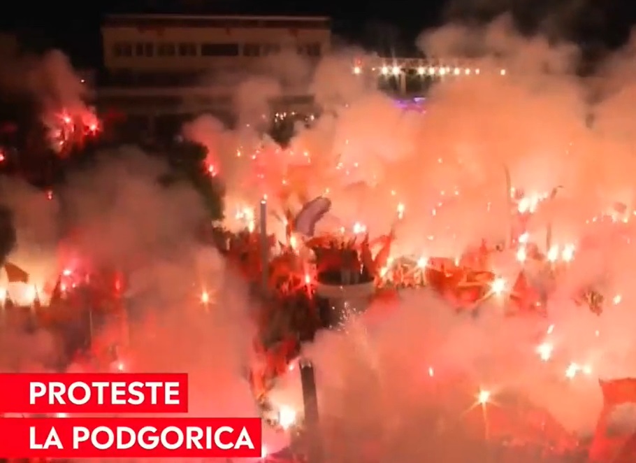 Miting de susținere pentru președinte în Muntenegru