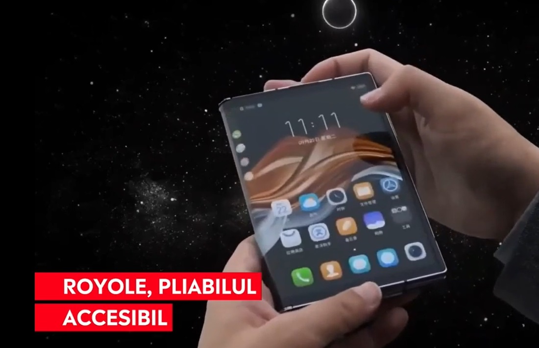 Royole, smartphone-ul pliabil cu 1,8 milioane de flexări garantate. Cât costă?