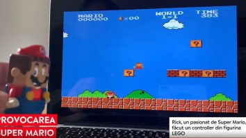 Un tânăr a făcut dintr-un LEGO cu Super Mario un adevărat controller pentru joc