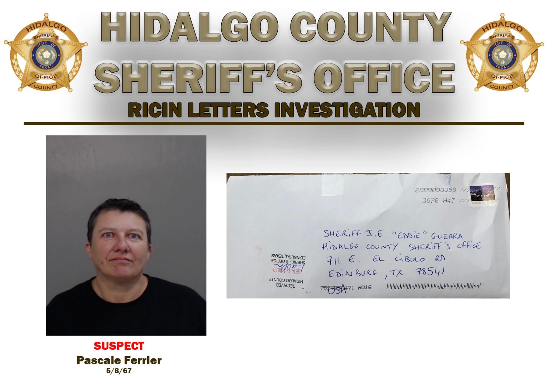 Suspecta care i-a trimis lui Donald Trump un plic cu otravă a fost reținută