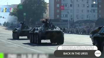 Așa ar arăta URSS în 2020. Defilare cu tancuri în Transnistria, la 200 km de România