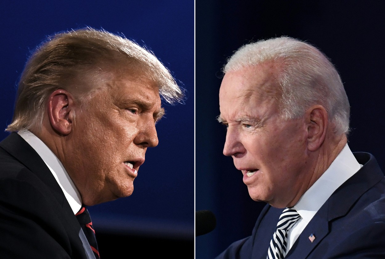 Trump și Biden vor avea microfoanele închise pentru anumite părți din dezbaterea finală