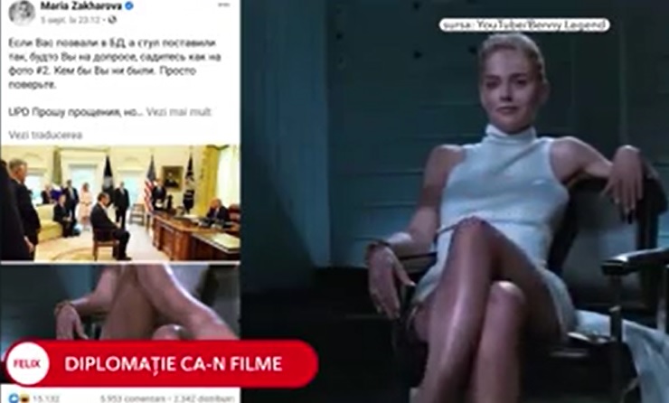 Diplomaţie ca-n filme la Moscova. Președintele sârb, comparat cu Sharone Stone în „Basic Instinct”