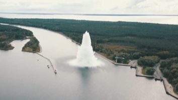 VIDEO. „Bomba cutremurului”, un proiectil de peste cinci tone, a explodat în timpul dezamorsării