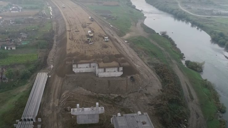 Video. Imagini îngrijorătoare filmate cu drona pe șantierul autostrăzii Transilvania