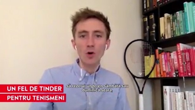 Doi români au inventat o aplicație care îți găsește competitor pe terenul de tenis