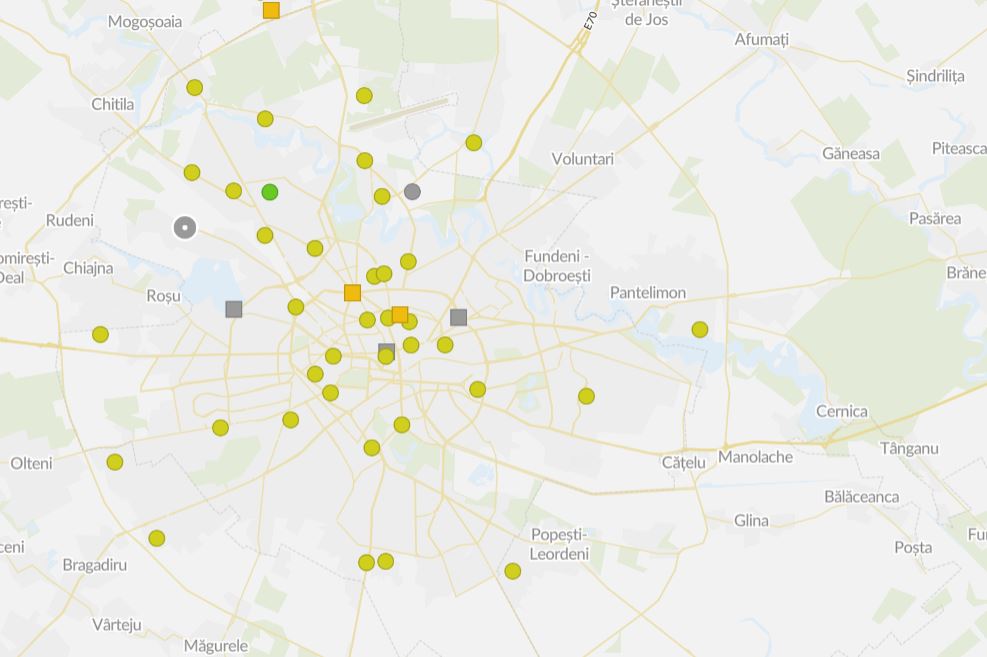 Noaptea trecută, în Capitală au fost depășiri de 350% pentru poluarea cu PM 2,5. Cât pierde un bucureștean pe an din cauza poluării