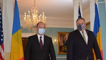 Bogdan Aurescu și Mike Pompeo
