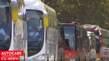 Stare de urgență în Spania. 300 șoferi de autocar au inundat centrul Madridului în zgomot de claxoane