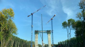 FOTO „Golden Gate” peste Dunăre: Noi imagini de pe șantierul podului Brăila. Câți metri se construiesc zilnic și când va fi gata