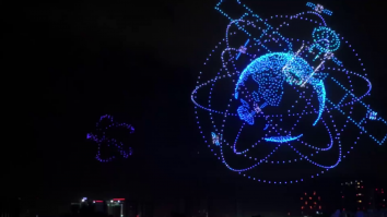 Peste 3.000 de drone au zburat pe cerul Chinei. Baletul aerian, omologat de Guiness Book