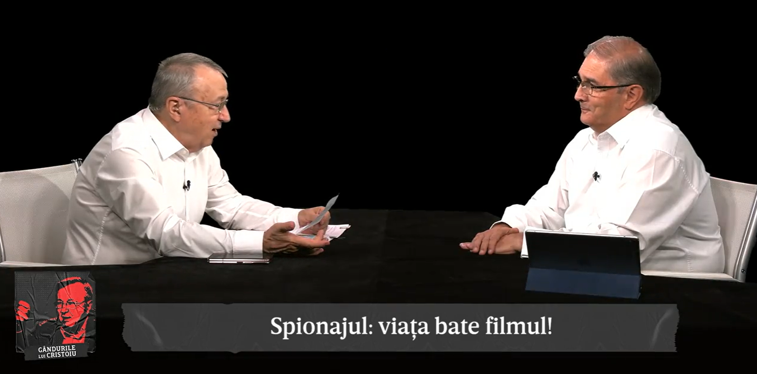 „Gândurile lui Cristoiu”, cu Generalul Silviu Predoiu. „Îți trebuie ani buni de muncă serioasă ca să înțelegi ce înseamna spionajul. Nu e ce se vede la televizor”