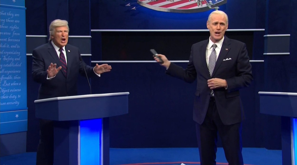 Dezbaterea pentru președinția SUA ironizată de Alec Baldwin şi Jim Carrey