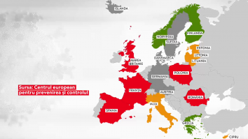 Risc epidemic în Europa. Peste jumătate din statele UE sunt în zona roșie