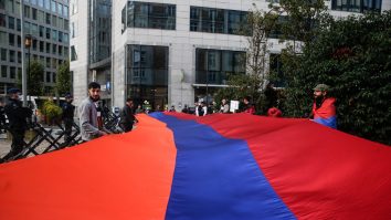Protest armeni Bruxelles