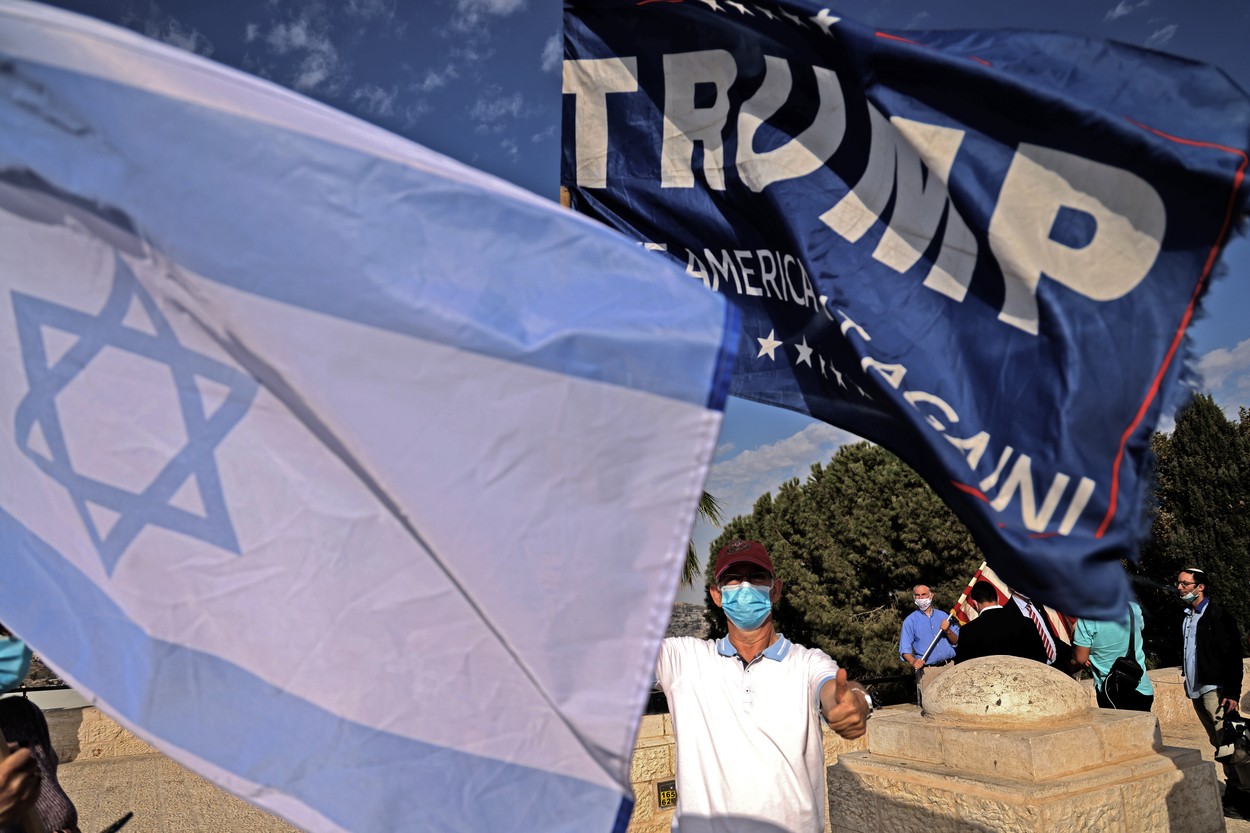 Israelienii sunt pro Trump. Paradă de susținere pentru președintele american