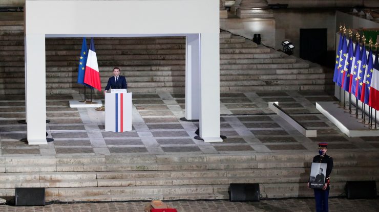 Samuel Paty omagiu Sorbona