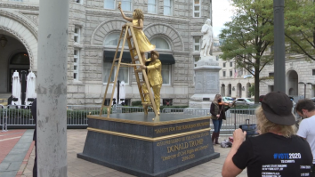 Statui vivante Trump