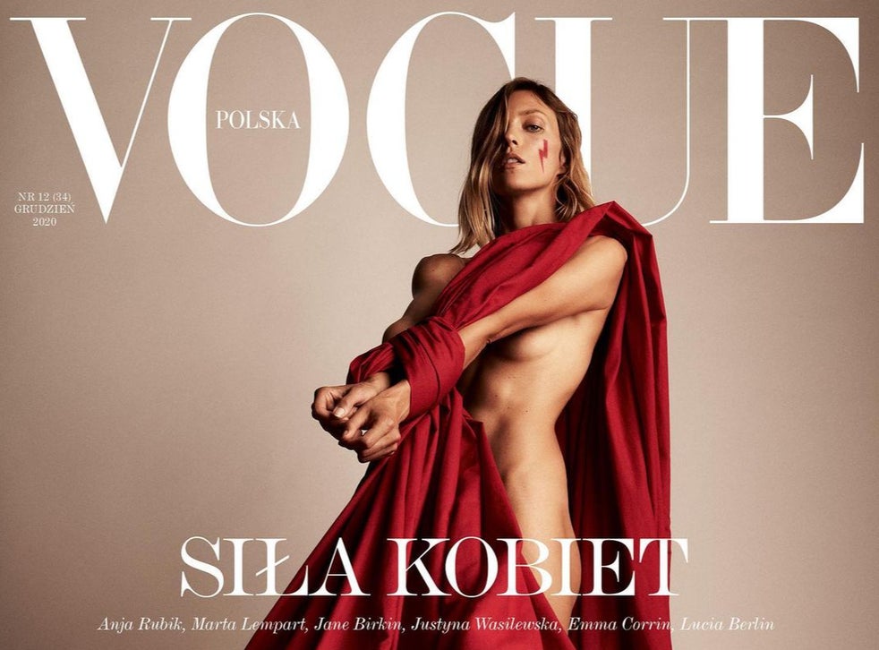 Anja Rubik, protestează goală pe coperta Vogue: fotomodelul polonez susține dreptul femeilor la avort