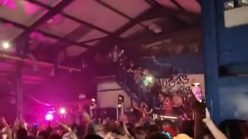 Petrecere ilegală cu 700 de persoane. Poliția a fost atacată de petrecăreți