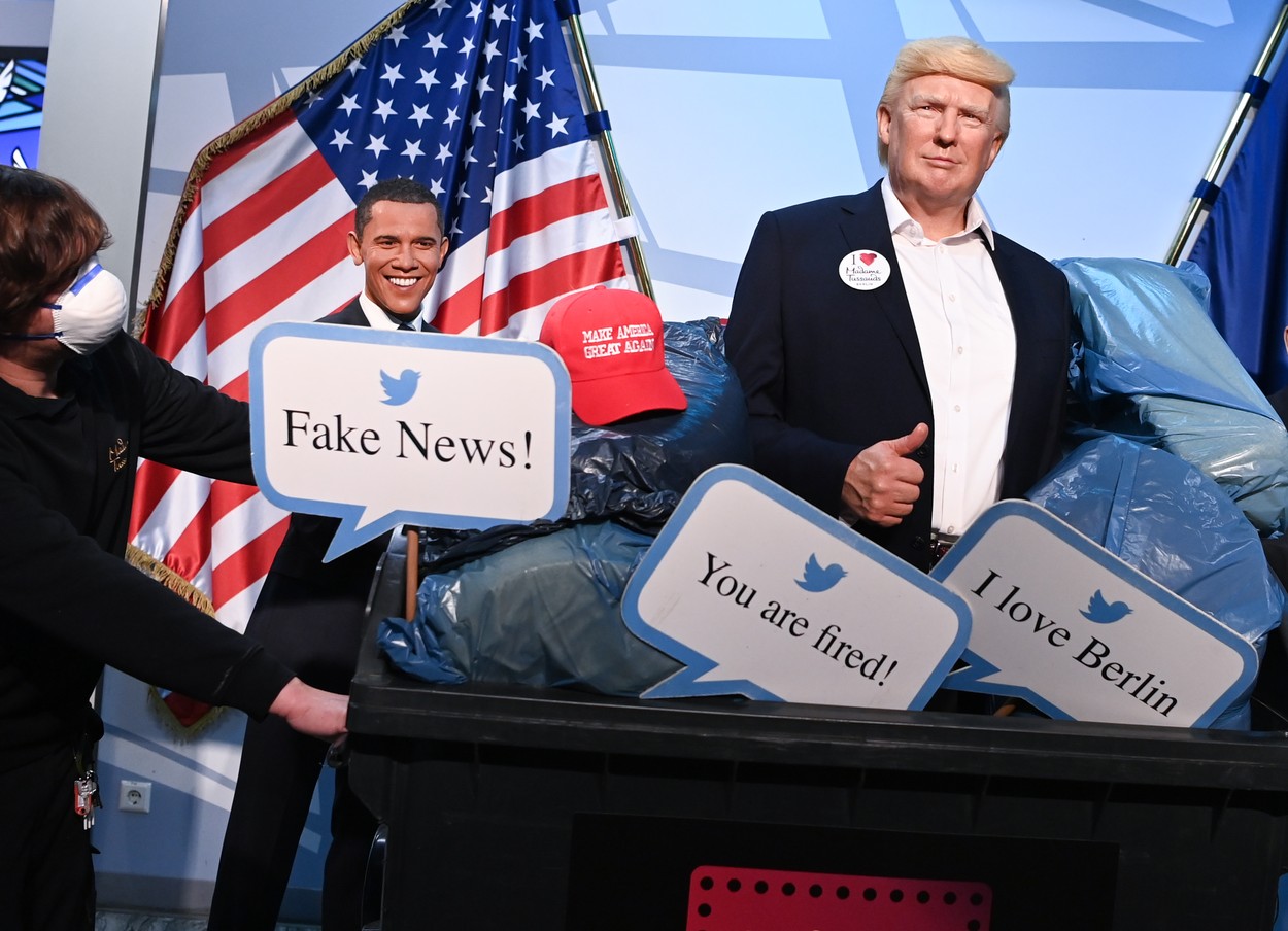 Donald Trump a fost scos în tomberon de la Madame Tussauds. Acțiunea, „gest simbolic înaintea alegerilor“