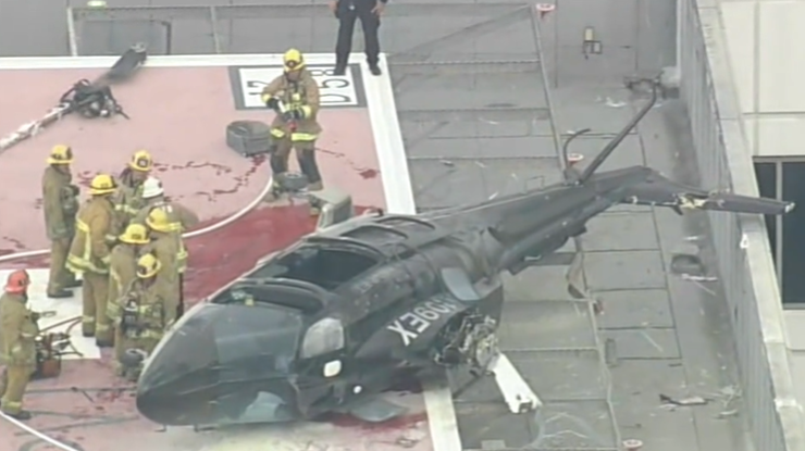 Un elicopter care transporta o inimă gata de transplant s-a prăbușit în Los Angeles